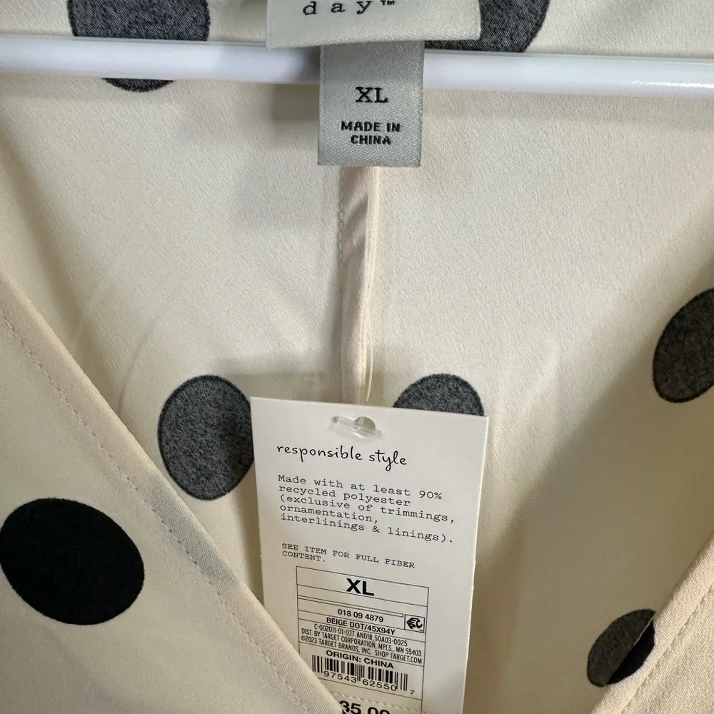 Mommy & Me Outfit Cream Dress with Black Dots by a new day size XL & 4/5T - Picture 7 of 13